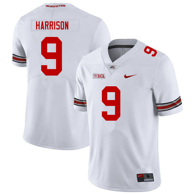 Ohio State Buckeyes #9 Zach Harrison College Football Jerseys Sale-White